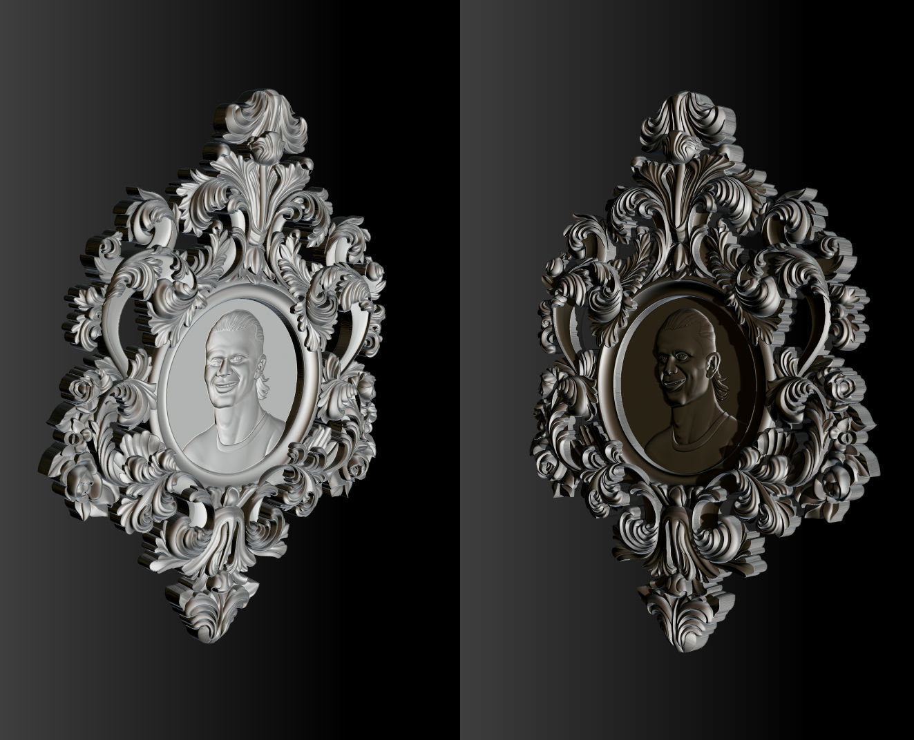 Erling Haaland bust for 3D printing 3D print model_44