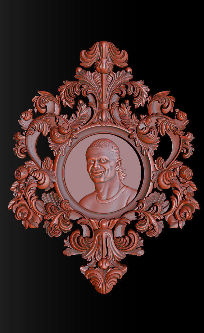 Erling Haaland bust for 3D printing 3D print model_2