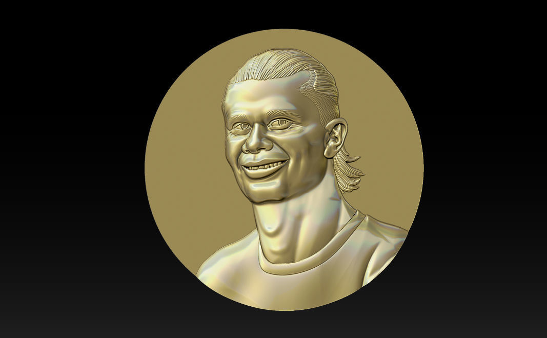Erling Haaland bust for 3D printing 3D print model_19