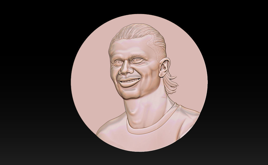 Erling Haaland bust for 3D printing 3D print model_15