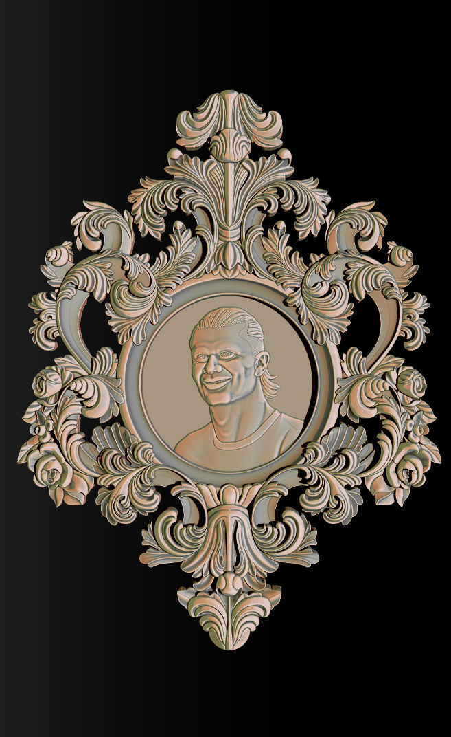 Erling Haaland bust for 3D printing 3D print model_37