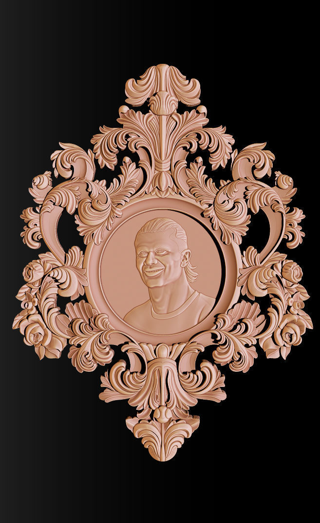 Erling Haaland bust for 3D printing 3D print model_40