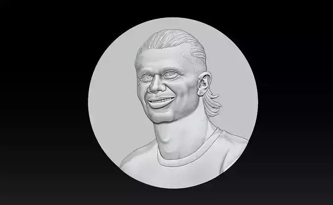 Erling Haaland bust for 3D printing 3D print model
