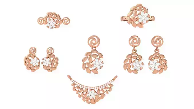 Ring Earrings Pendant Necklace Bracelet Pack