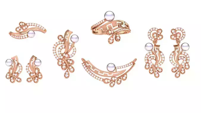 Ring Earrings Pendant Necklace Bracelet Pack