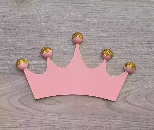 Crown Wall Decor Free 3D print model