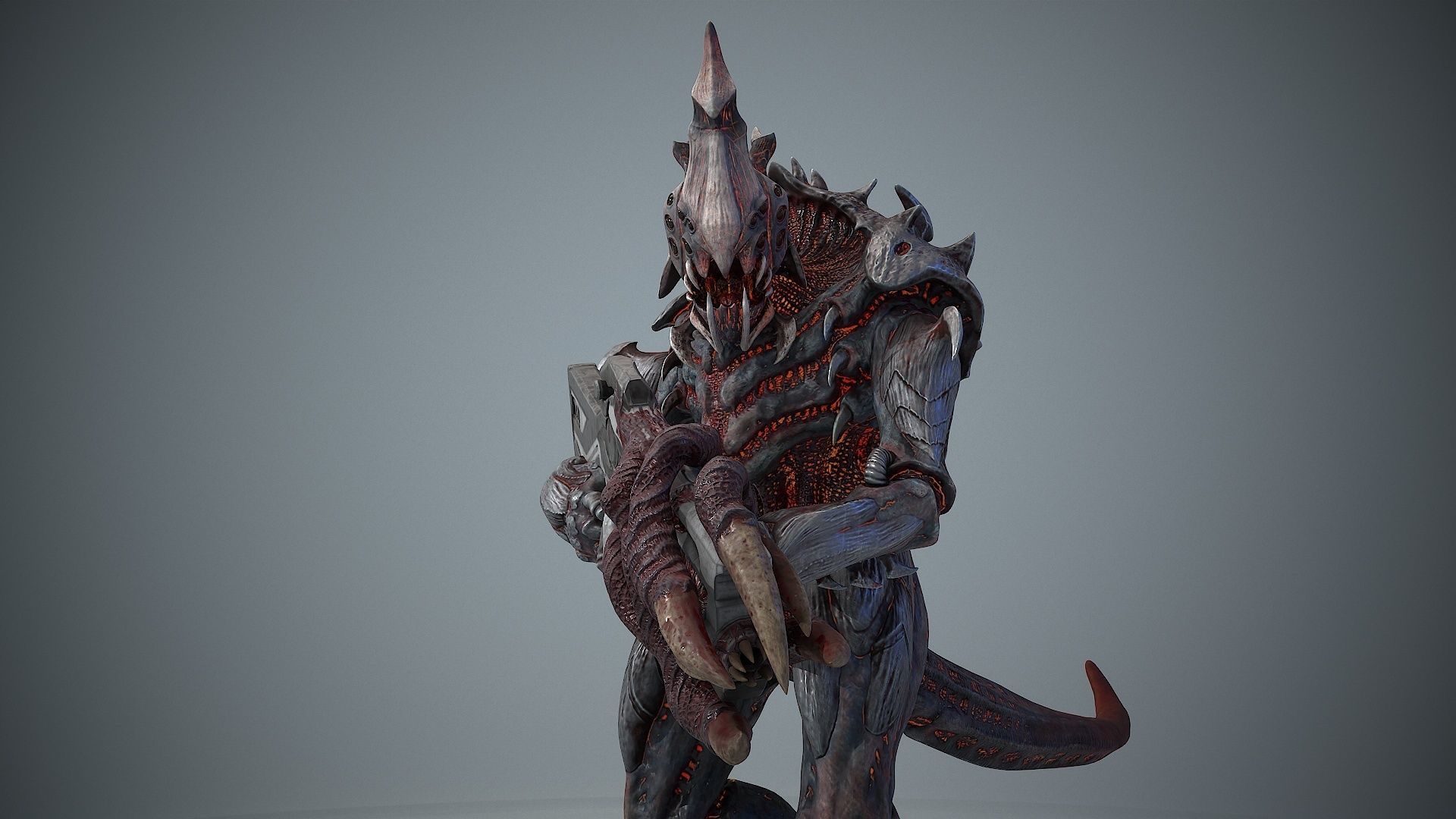 Armored beetle Low-poly 3D model_3