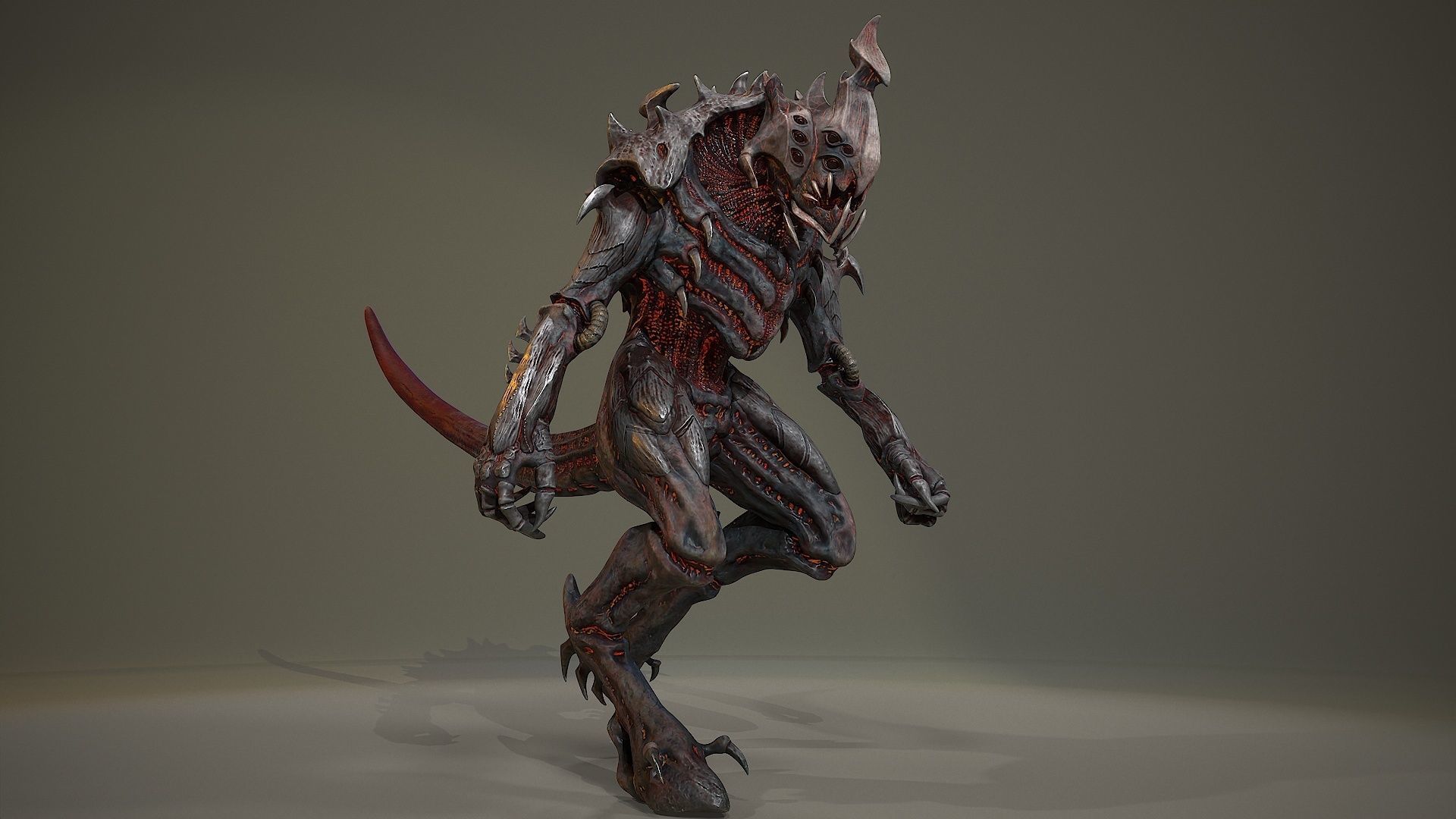 Armored beetle Low-poly 3D model_15