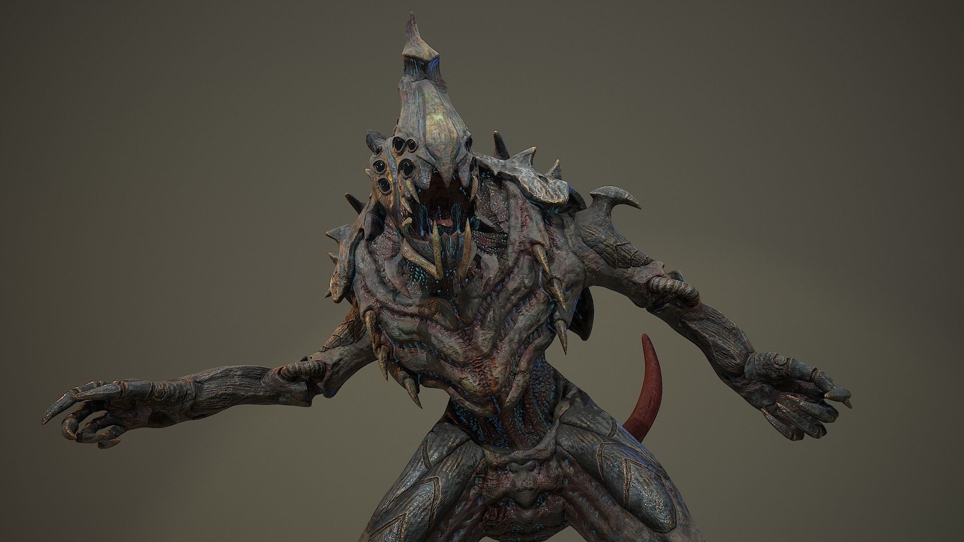 Armored beetle Low-poly 3D model_17