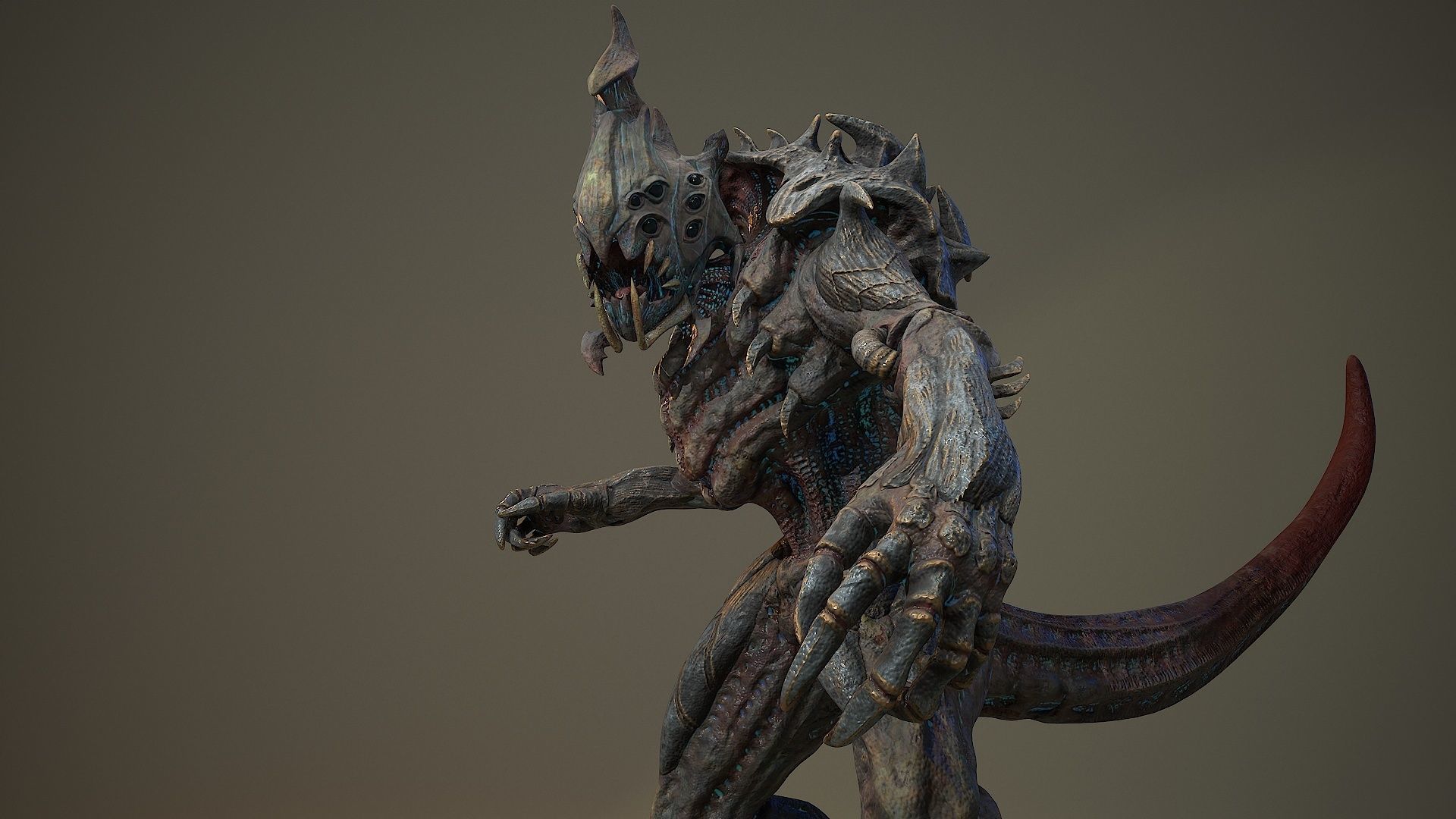 Armored beetle Low-poly 3D model_18