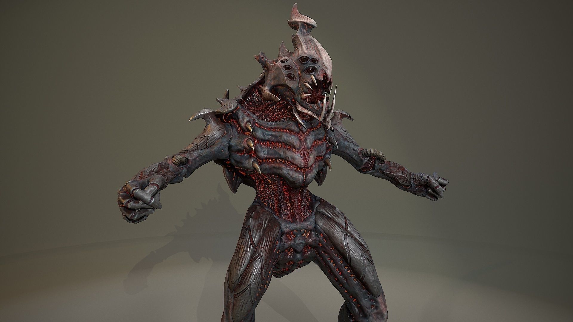 Armored beetle Low-poly 3D model_14