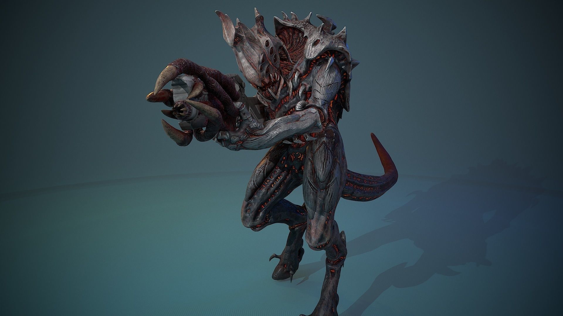 Armored beetle Low-poly 3D model_6