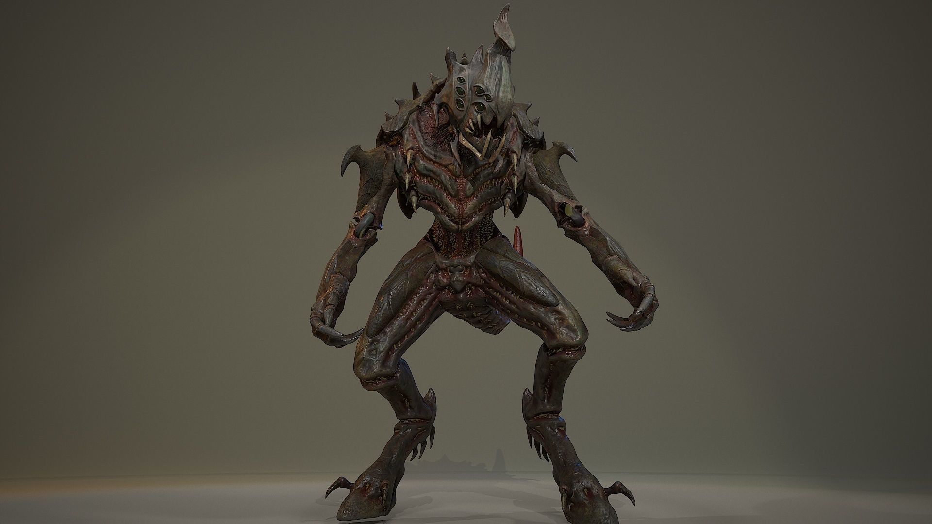 Armored beetle Low-poly 3D model_20