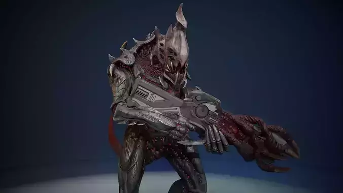 Armored beetle Low-poly 3D model