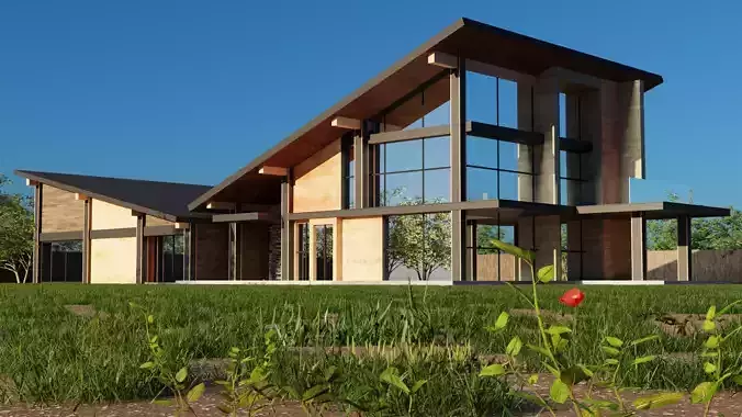 Exterior house design 3D model