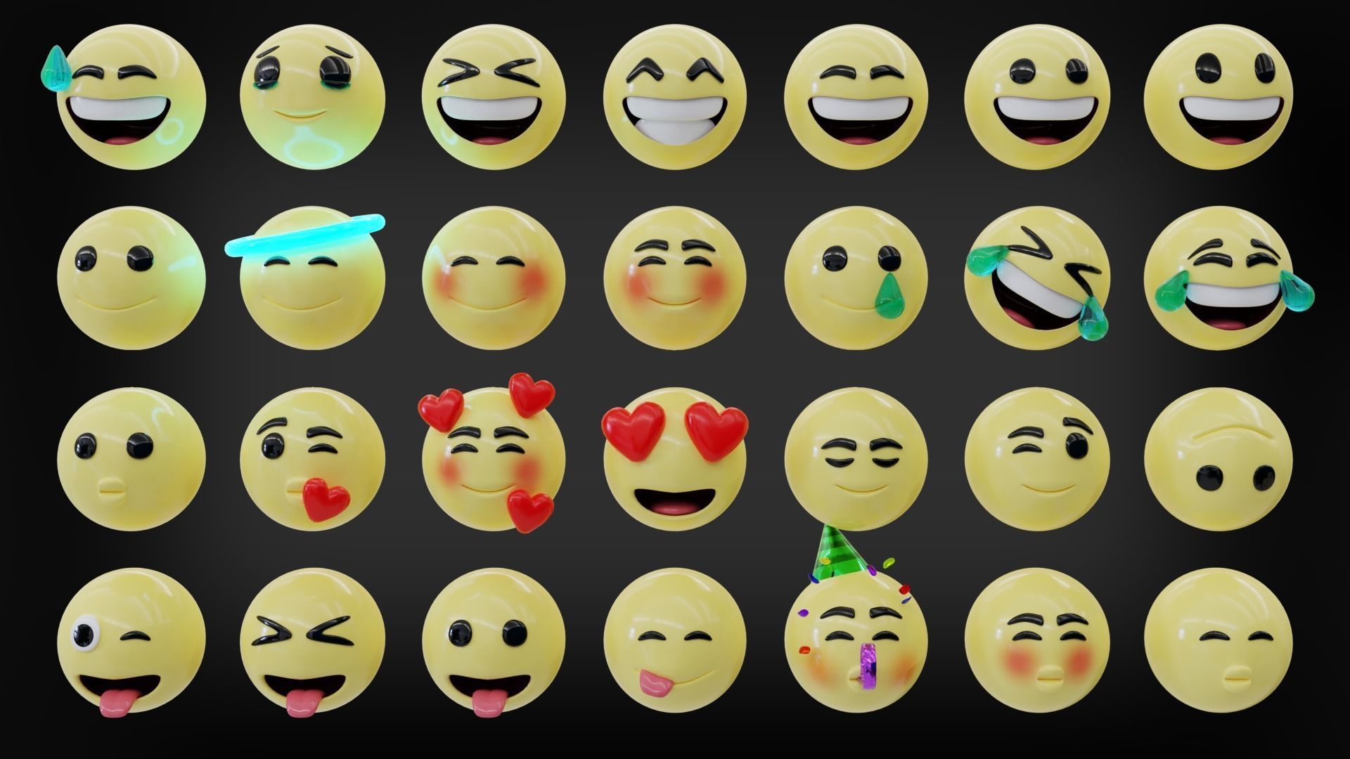 Ultimate Emoji Pack 3D model_1