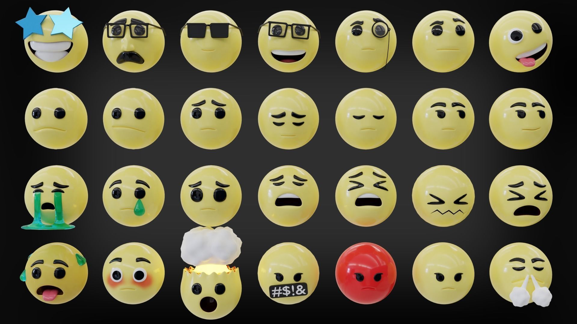 Ultimate Emoji Pack 3D model_3