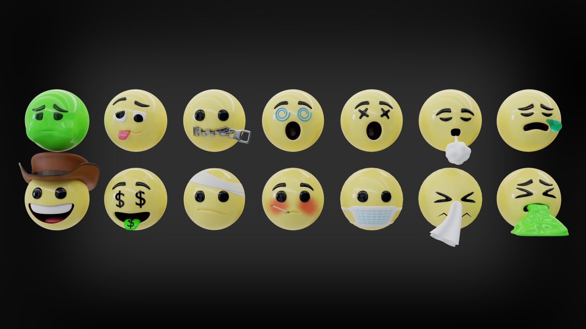 Ultimate Emoji Pack 3D model_7
