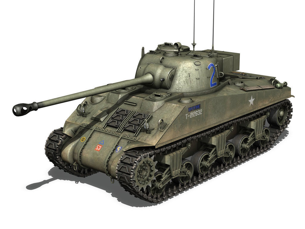 British Shermans - Collection 3D model_24