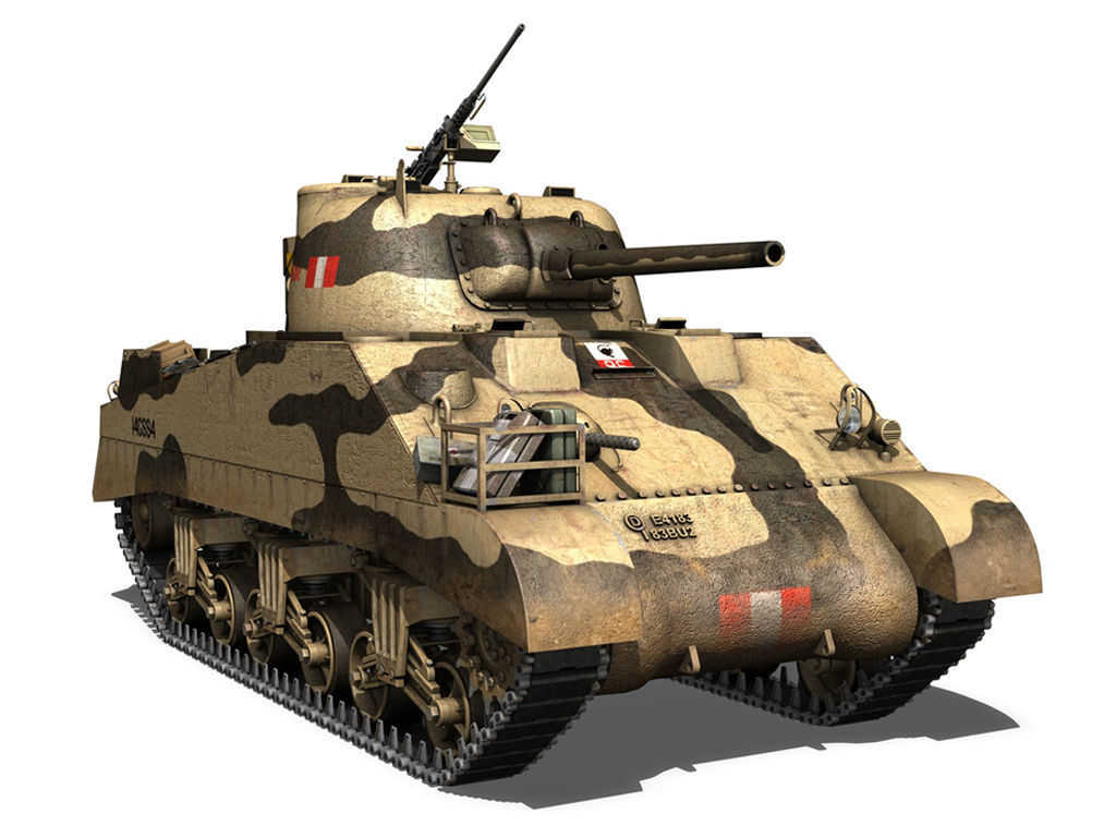 British Shermans - Collection 3D model_7