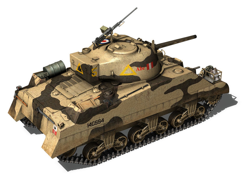 British Shermans - Collection 3D model_6