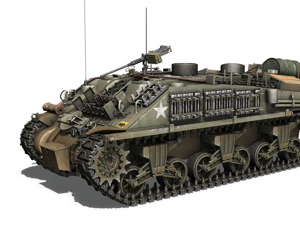 British Shermans - Collection 3D model_11