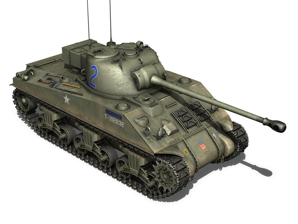 British Shermans - Collection 3D model_20