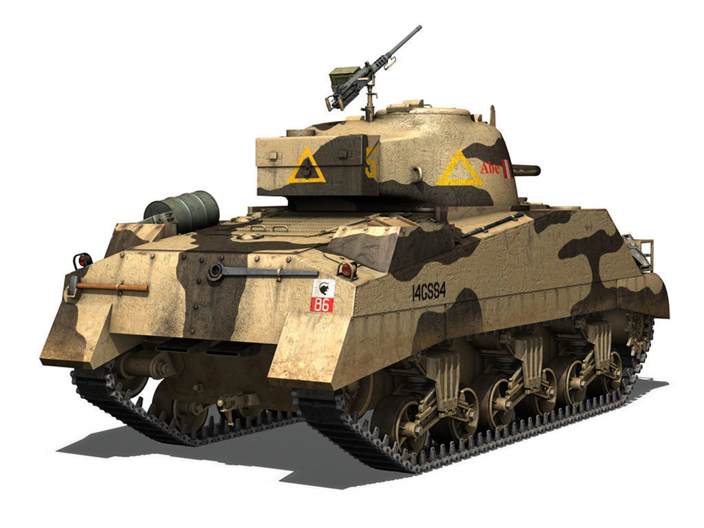 British Shermans - Collection 3D model_2