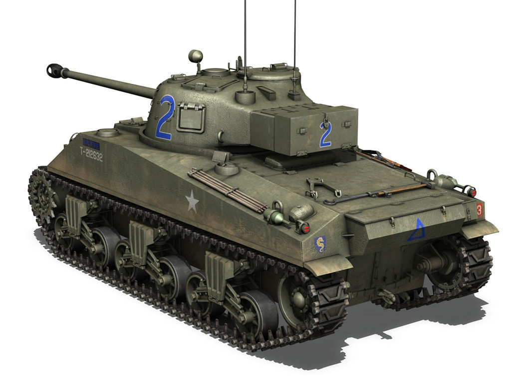 British Shermans - Collection 3D model_22
