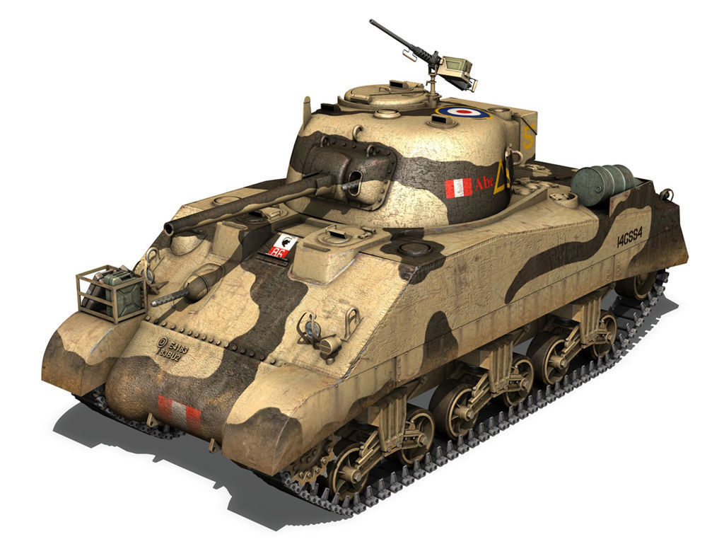 British Shermans - Collection 3D model_4