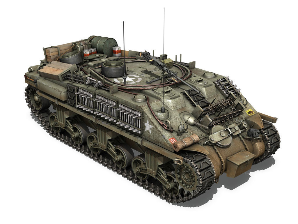 British Shermans - Collection 3D model_17