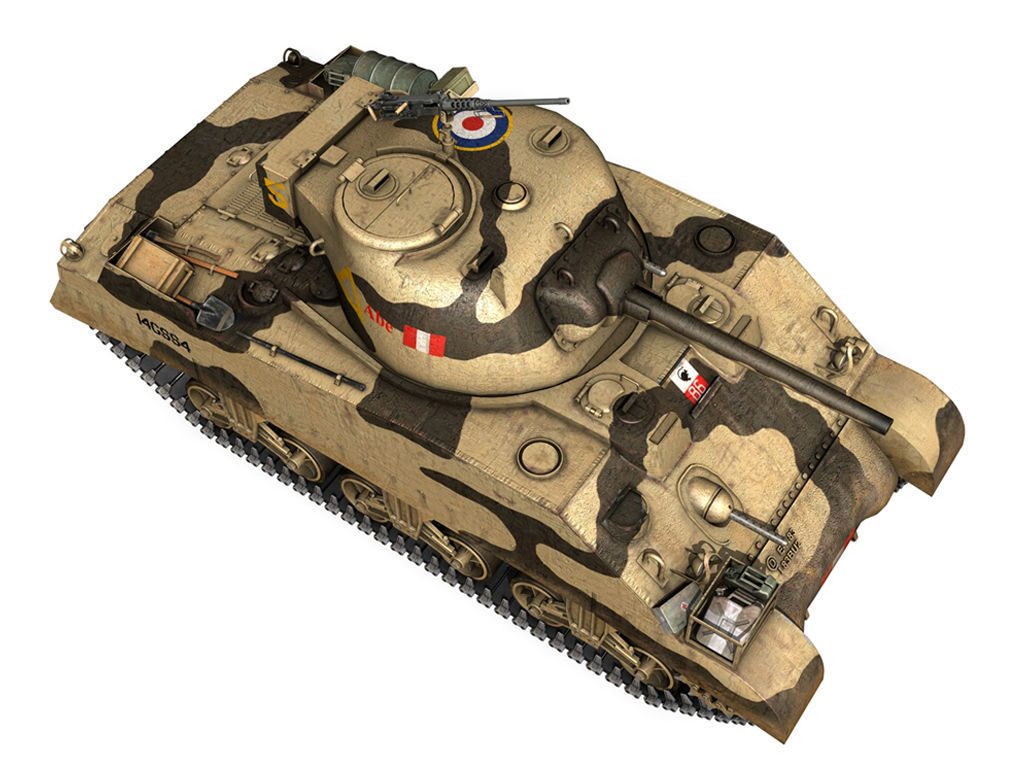 British Shermans - Collection 3D model_9