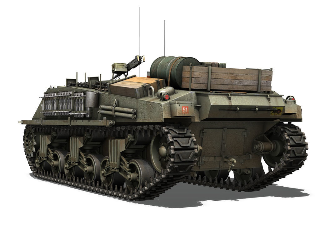 British Shermans - Collection 3D model_12