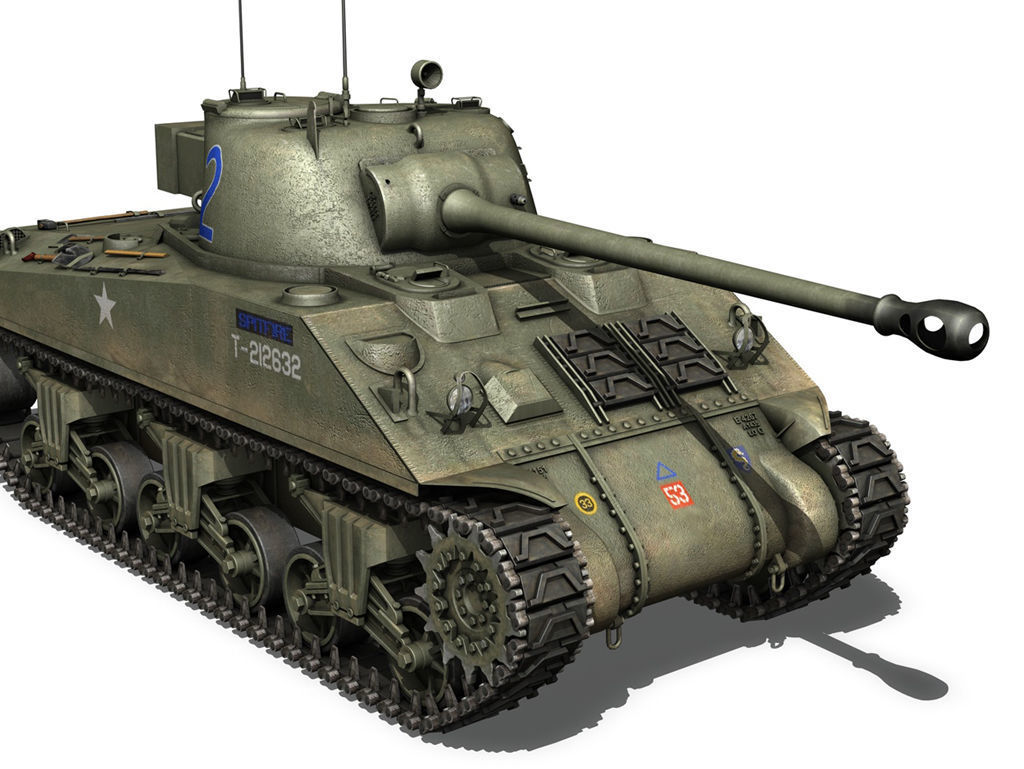 British Shermans - Collection 3D model_23