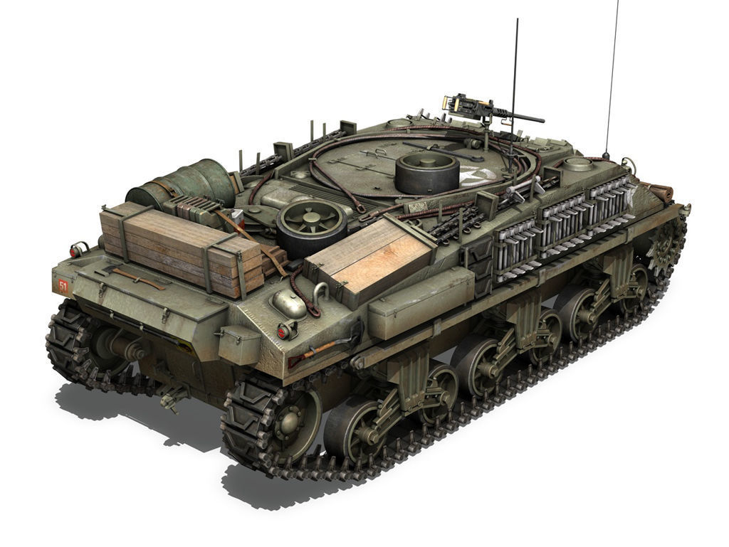 British Shermans - Collection 3D model_14