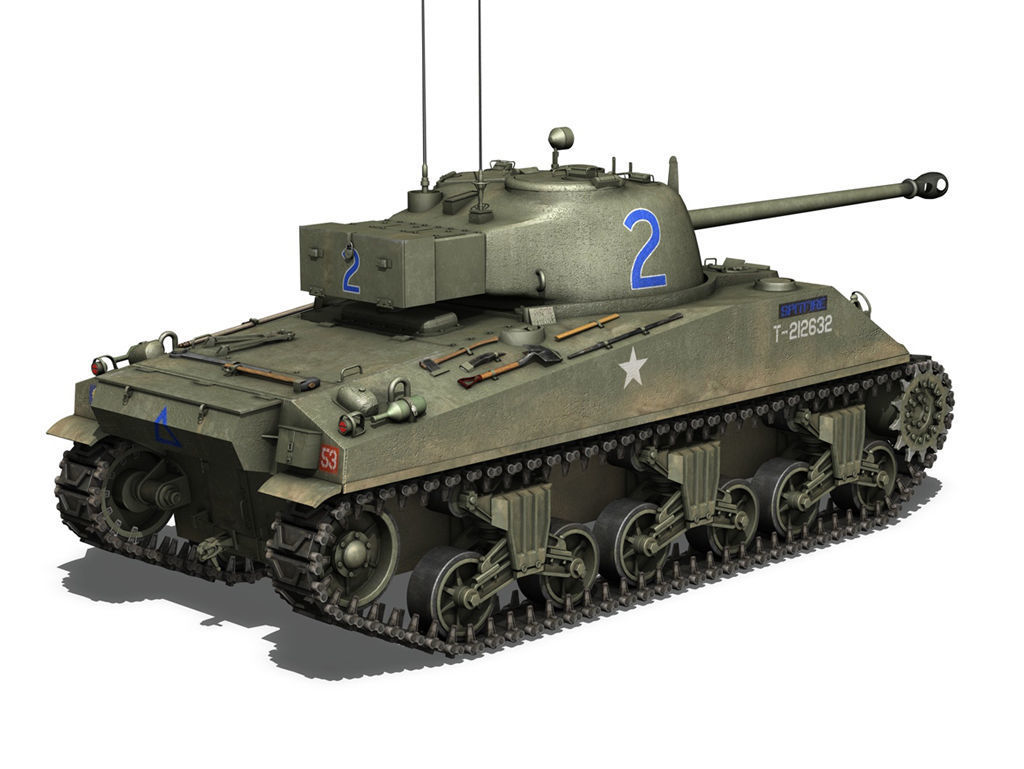 British Shermans - Collection 3D model_19