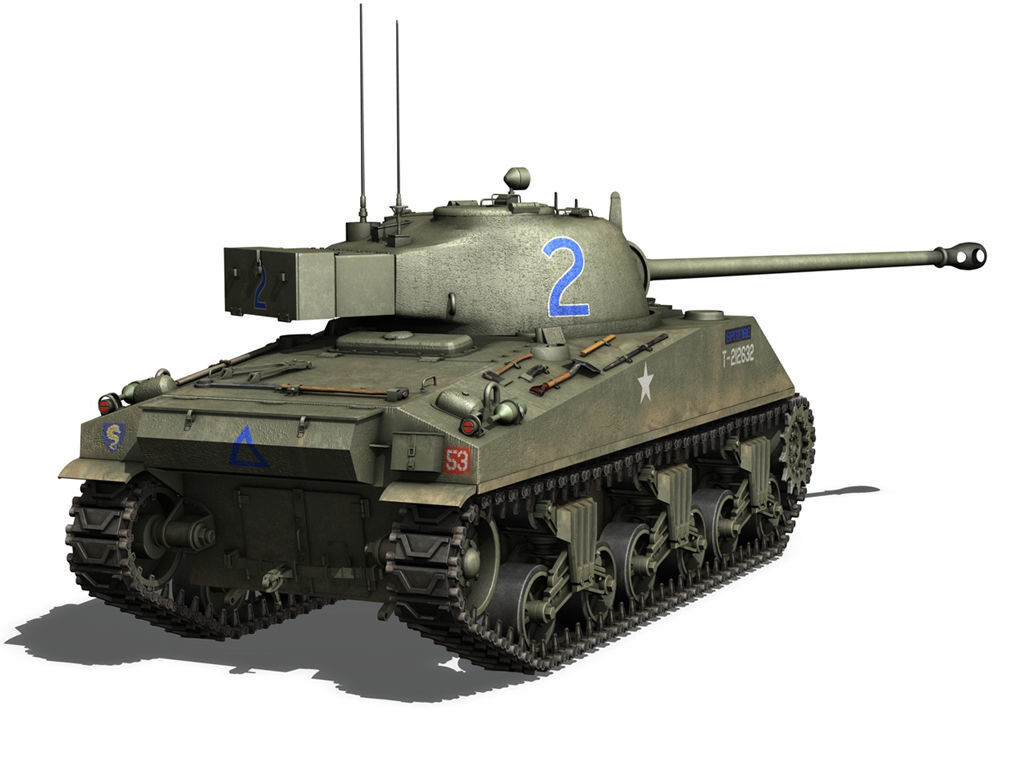 British Shermans - Collection 3D model_21