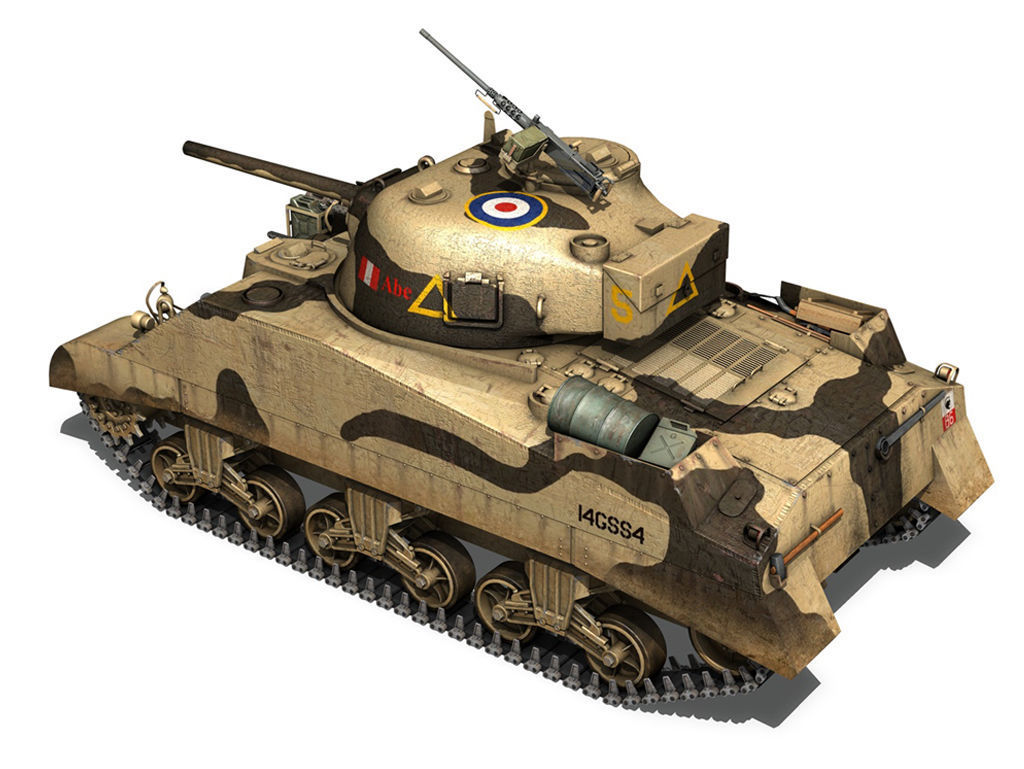 British Shermans - Collection 3D model_3