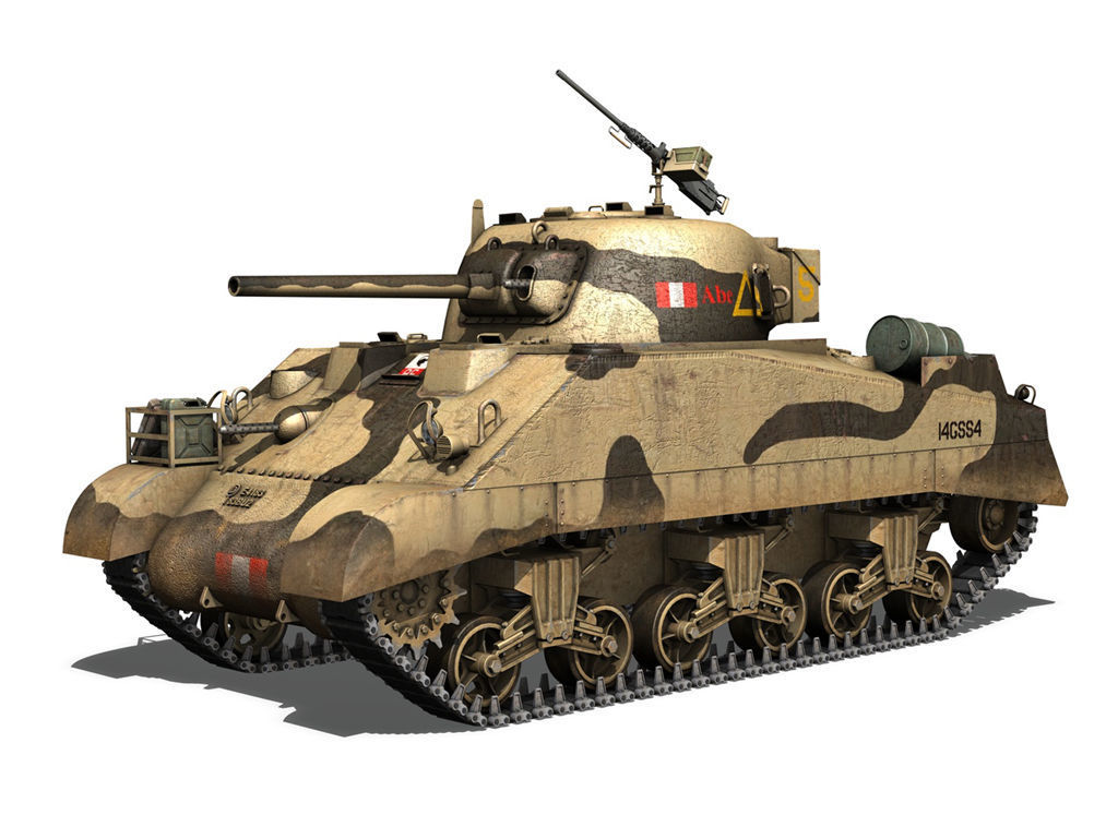 British Shermans - Collection 3D model_1