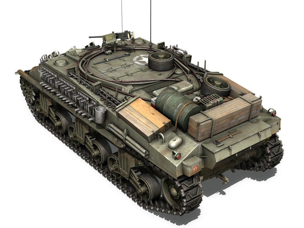 British Shermans - Collection 3D model_13