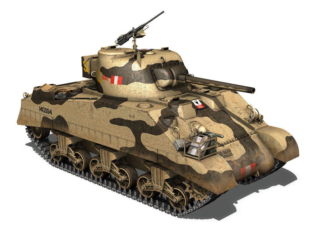 British Shermans - Collection 3D model_8