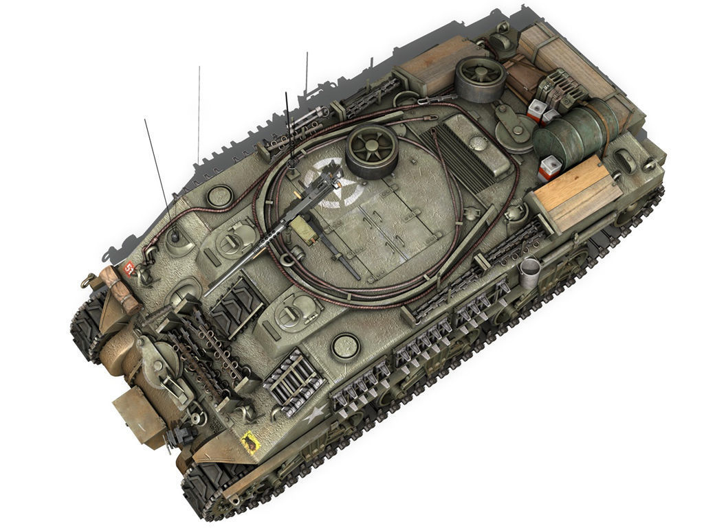 British Shermans - Collection 3D model_16