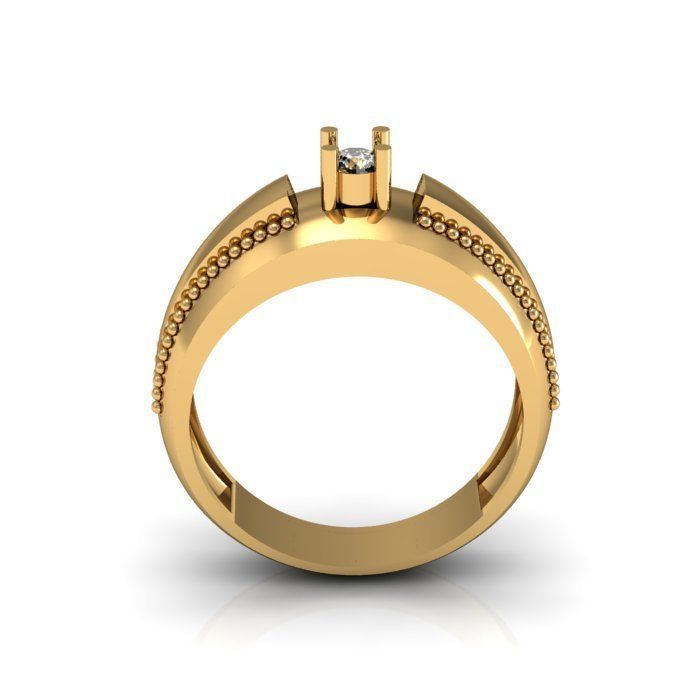 man ring 3D print model_2