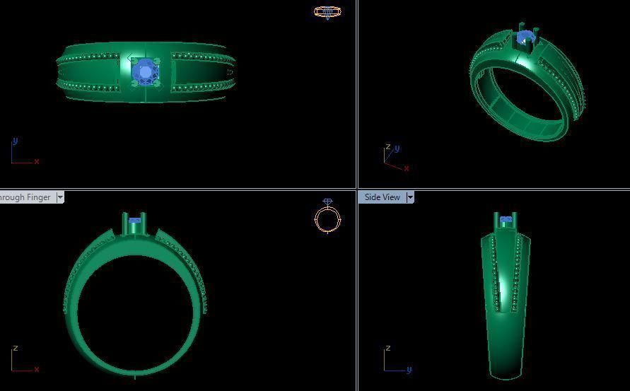 man ring 3D print model_13