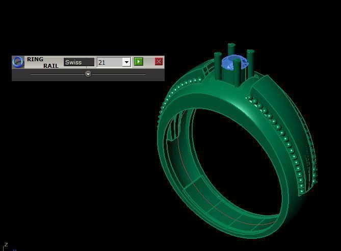 man ring 3D print model_14