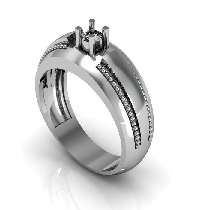 man ring 3D print model_1