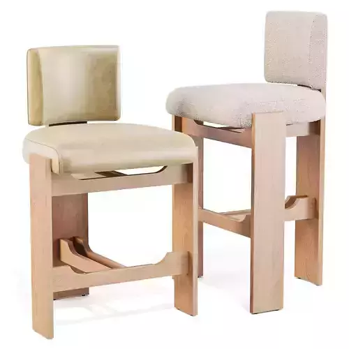 Cuff Studio C Back Armless - Bar and Counter Stool