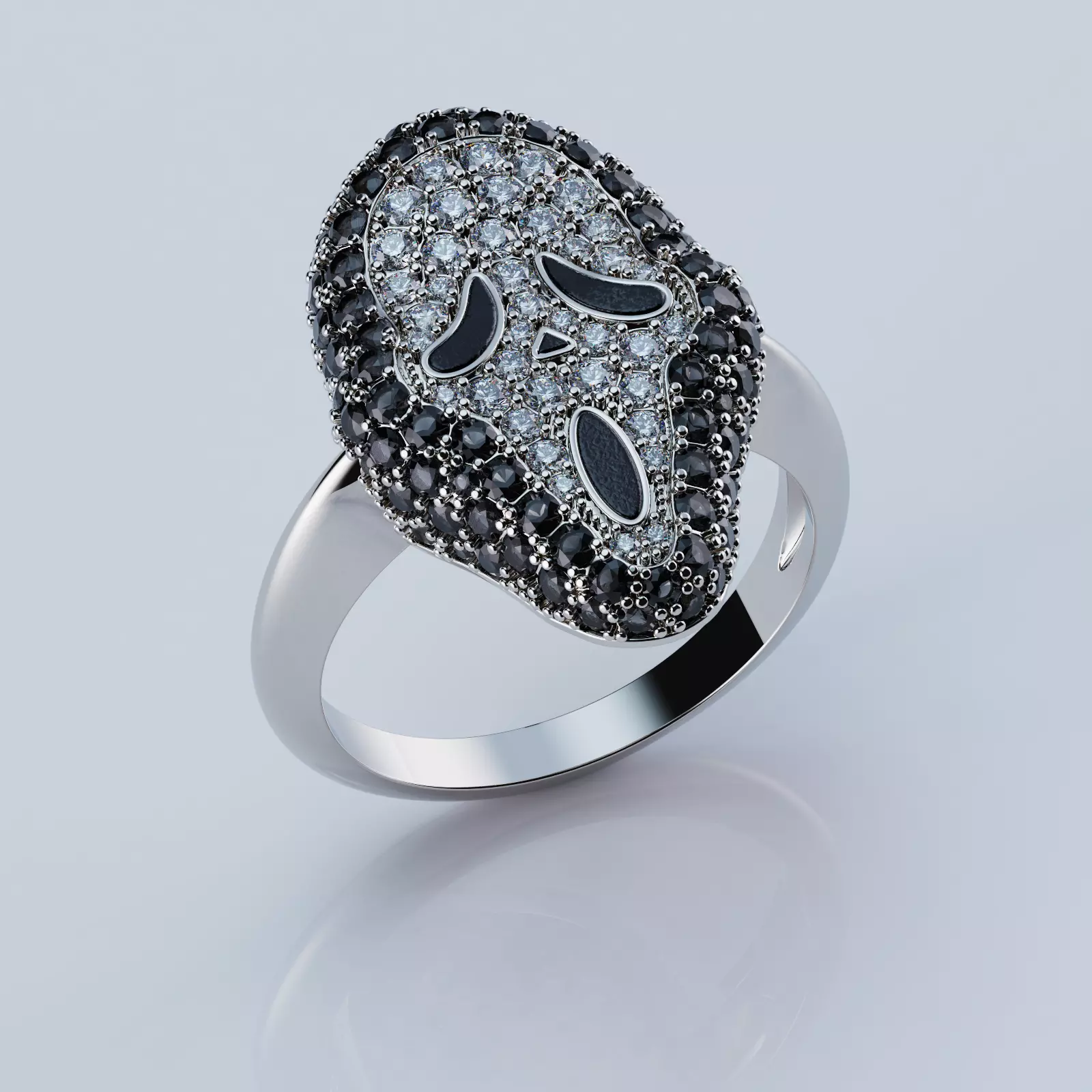 Ring Scream Style 3D print model_0