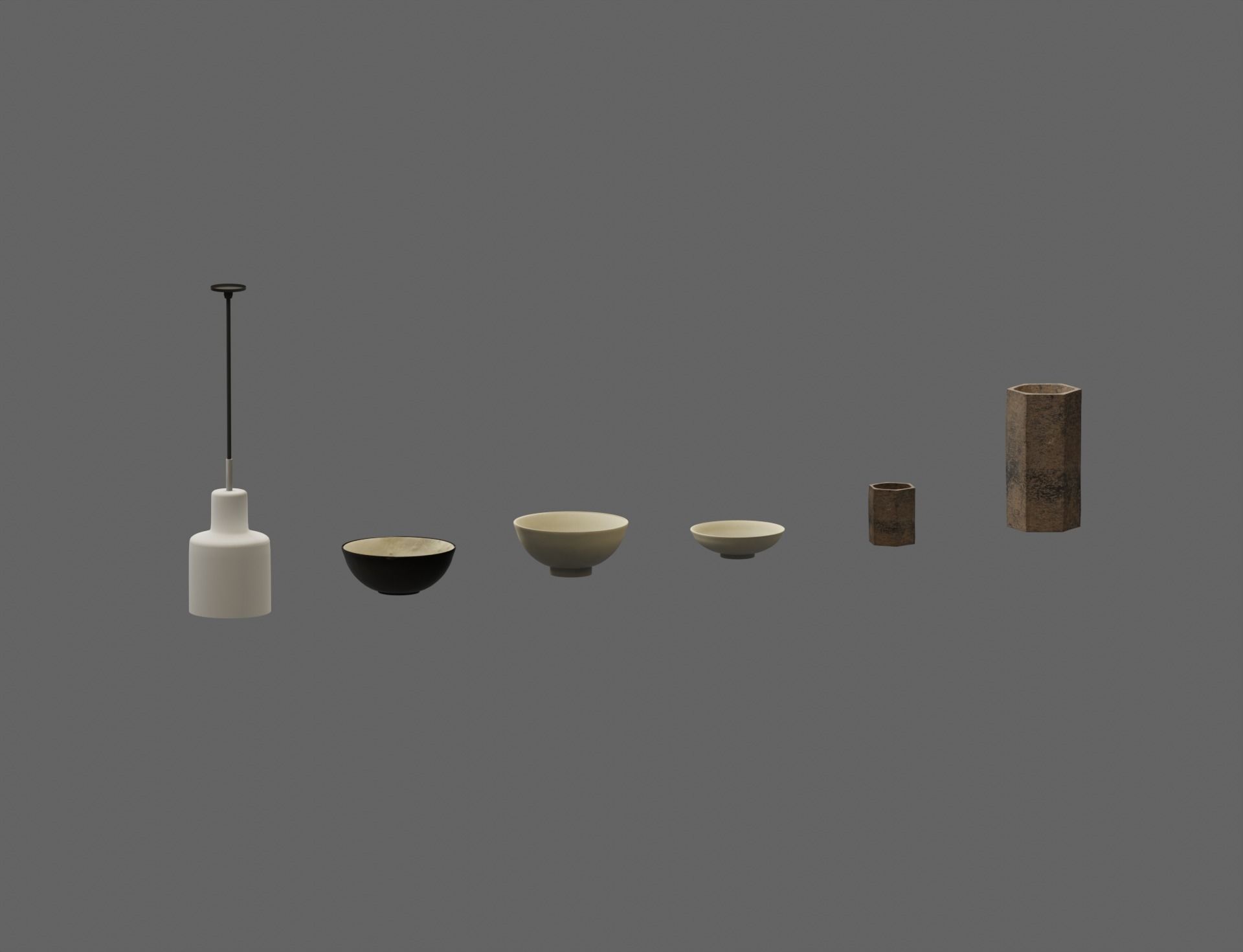 Japanese Old Traditional House Living Room with Courtyard 3D model_37