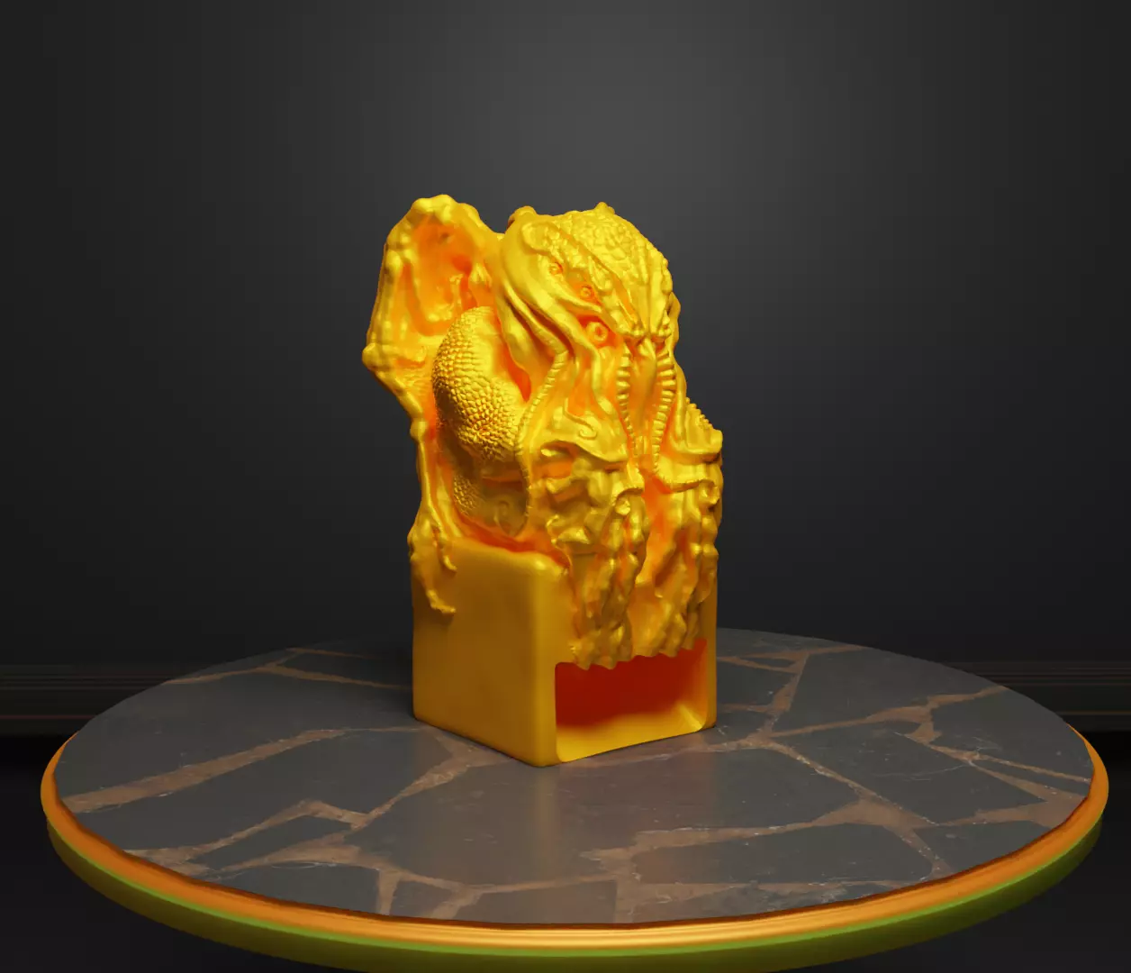 Octopus DnD Dice Tower Animal Dice Tray Cuculthu Dice Box Free 3D print model